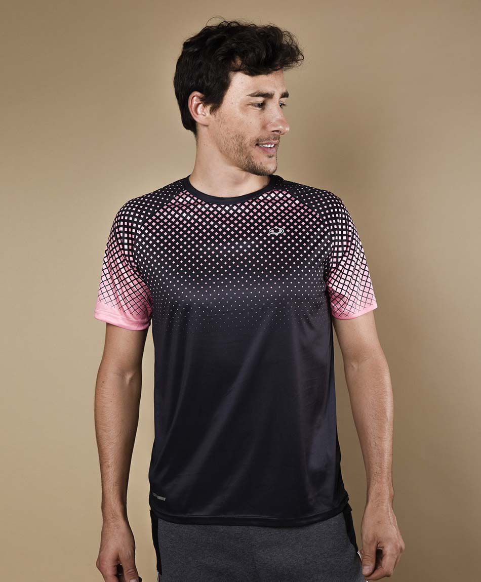 Polera deportiva manga corta cuello redondo
