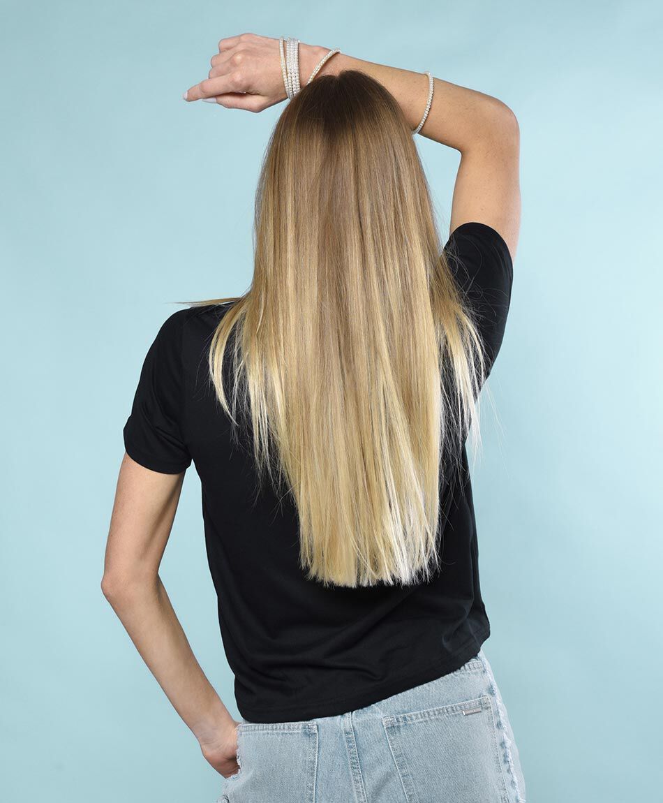 Polera manga corta cuello redondo