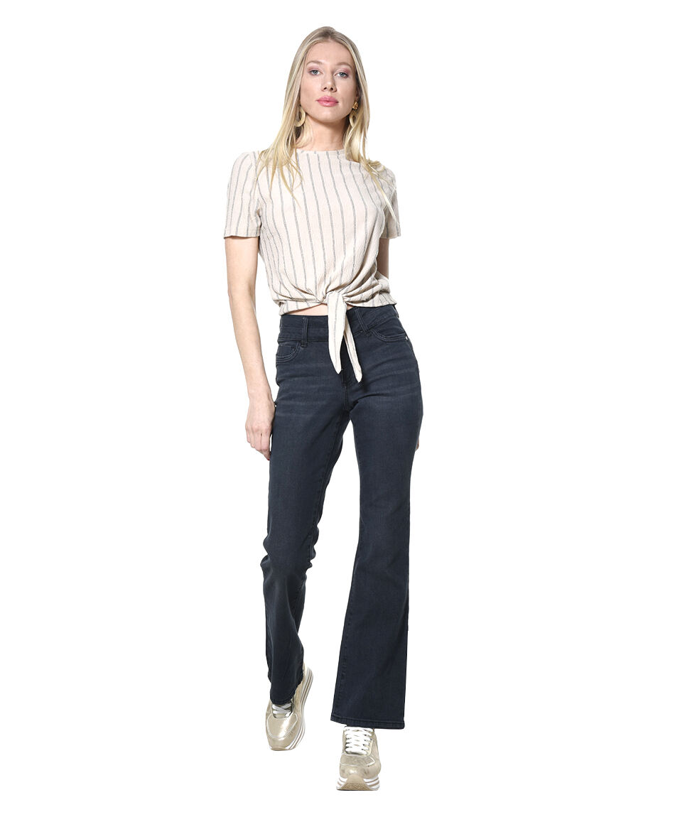 Jeans push up pretina alta