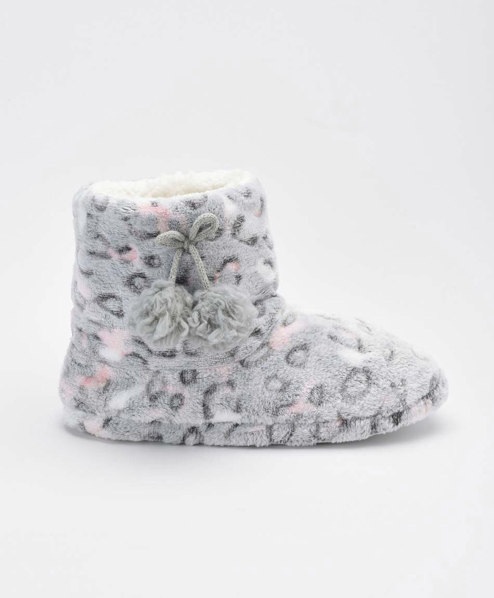 Pantuflas mujer botín animal print Pantuflas mujer botín animal print