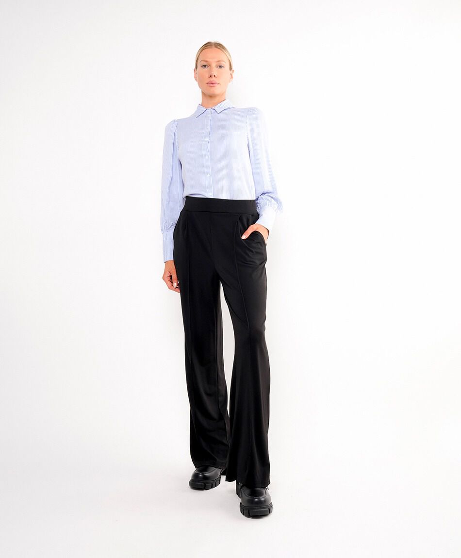 Pantal&oacute;n mujer ancho elasticado