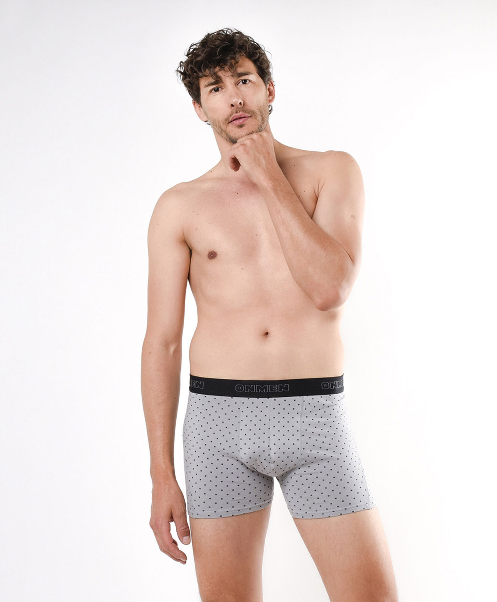 Pack 2 boxer hombre diseño gris Pack 2 boxer hombre diseño gris