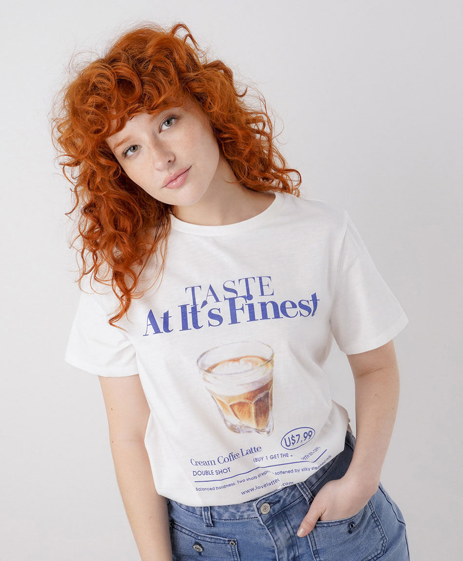 Polera mujer coffee latte