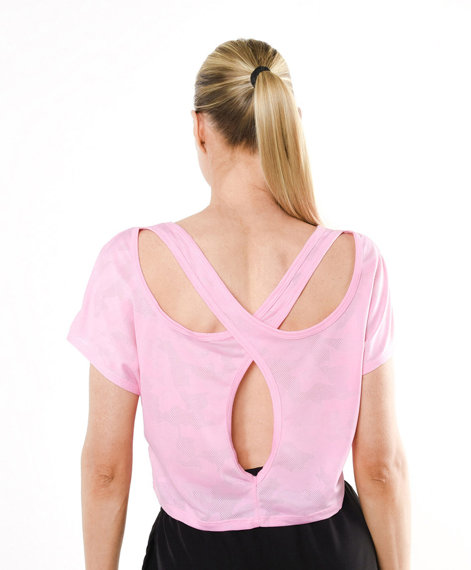 Polera deportiva mujer espalda cruzada Polera deportiva mujer espalda cruzada