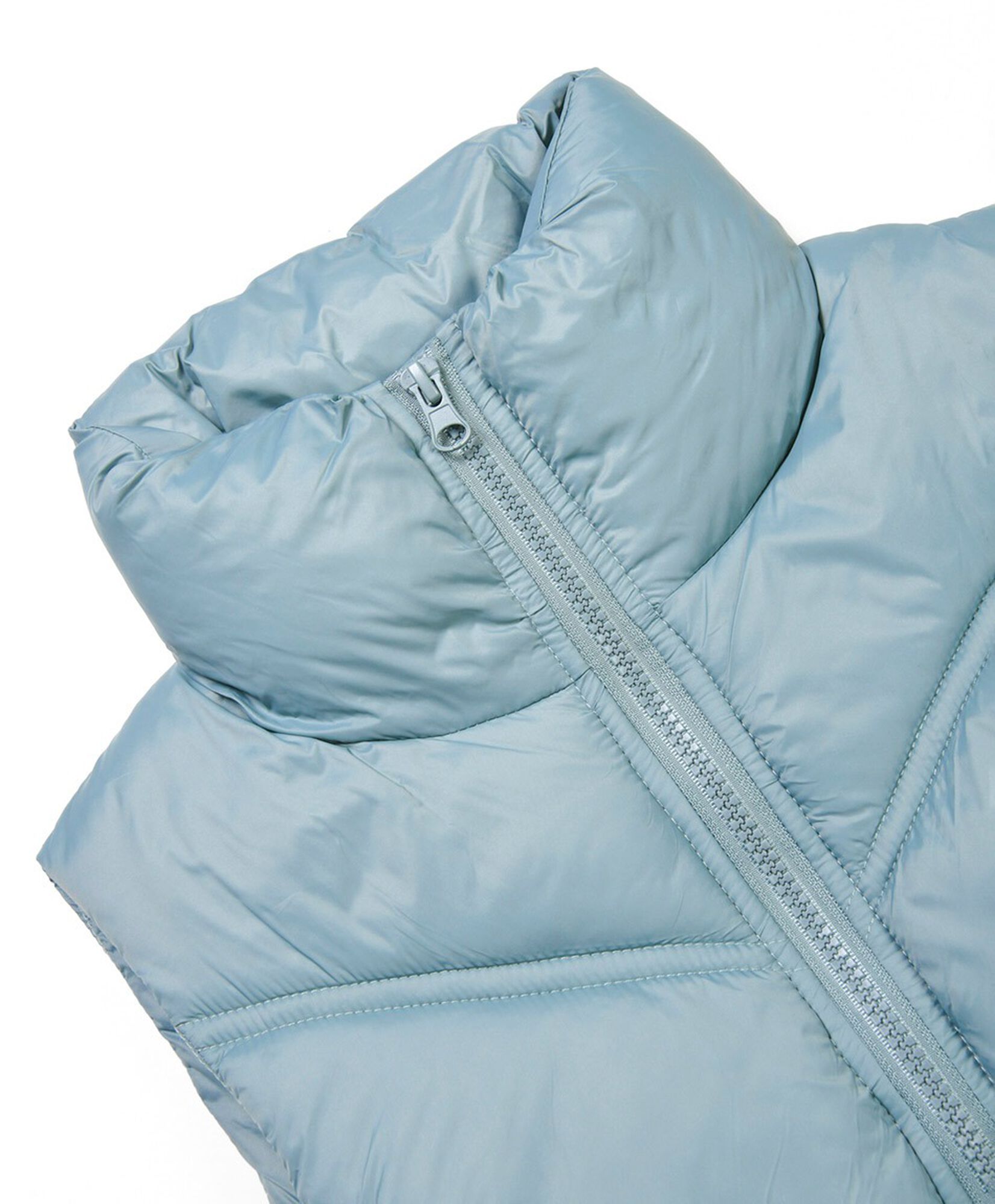 Parka niña acolchada sin mangas Parka niña acolchada sin mangas