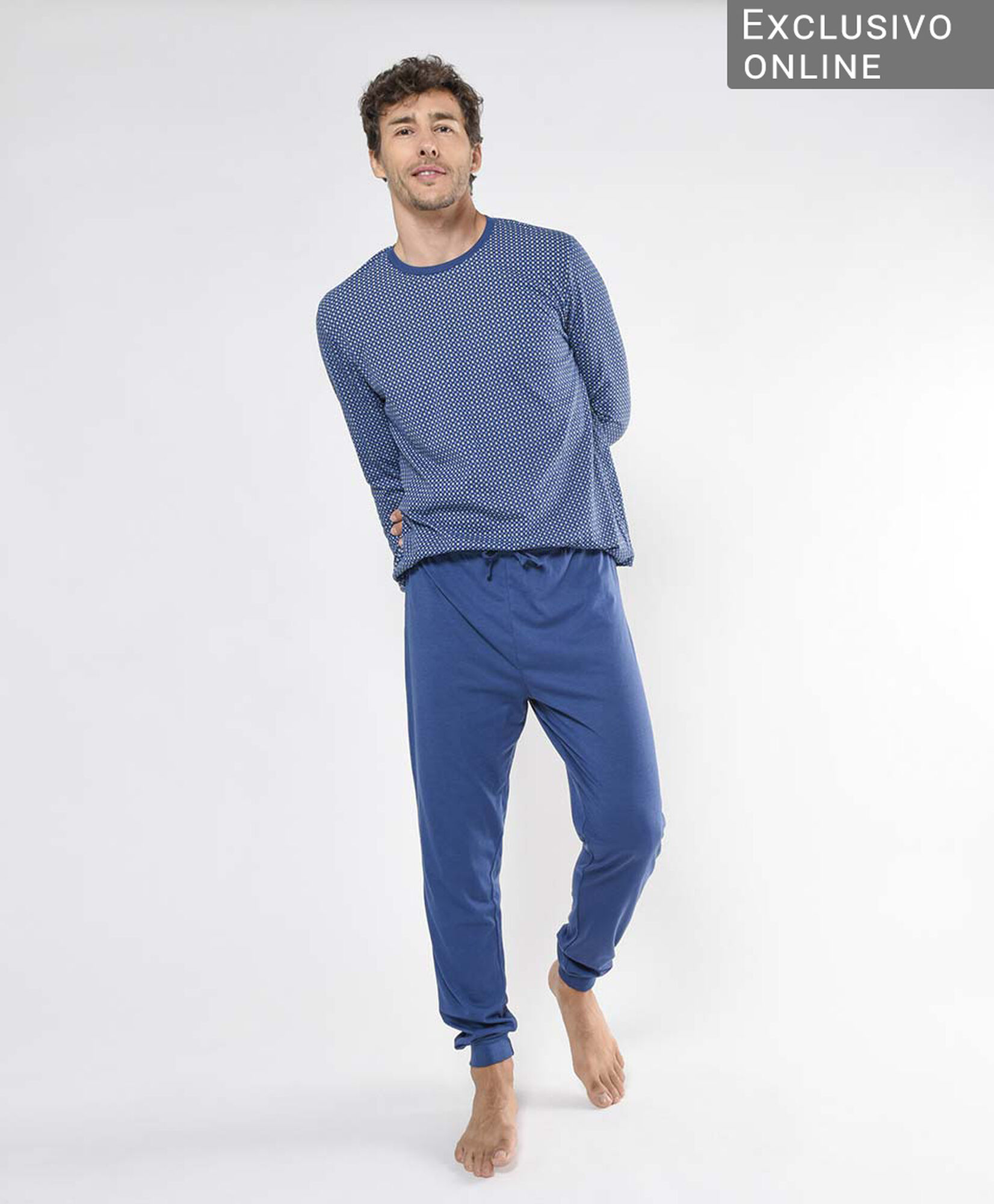 Pijama hombre círculos 2 piezas Pijama hombre círculos 2 piezas