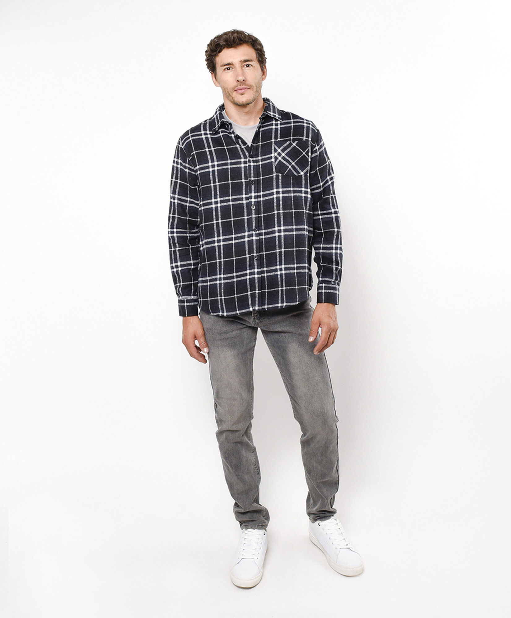 Camisa hombre leñadora negra Camisa hombre leñadora negra