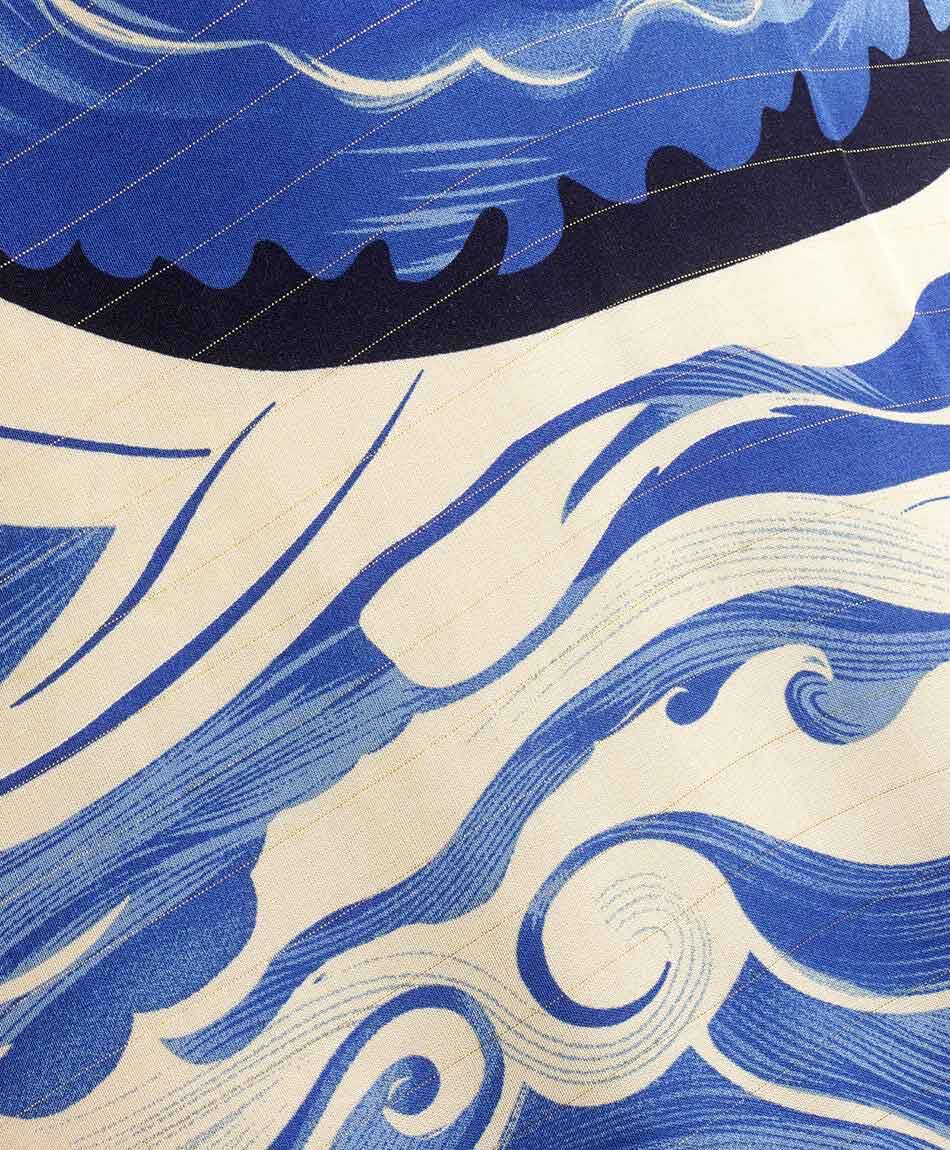 Vestido mujer estampado olas
