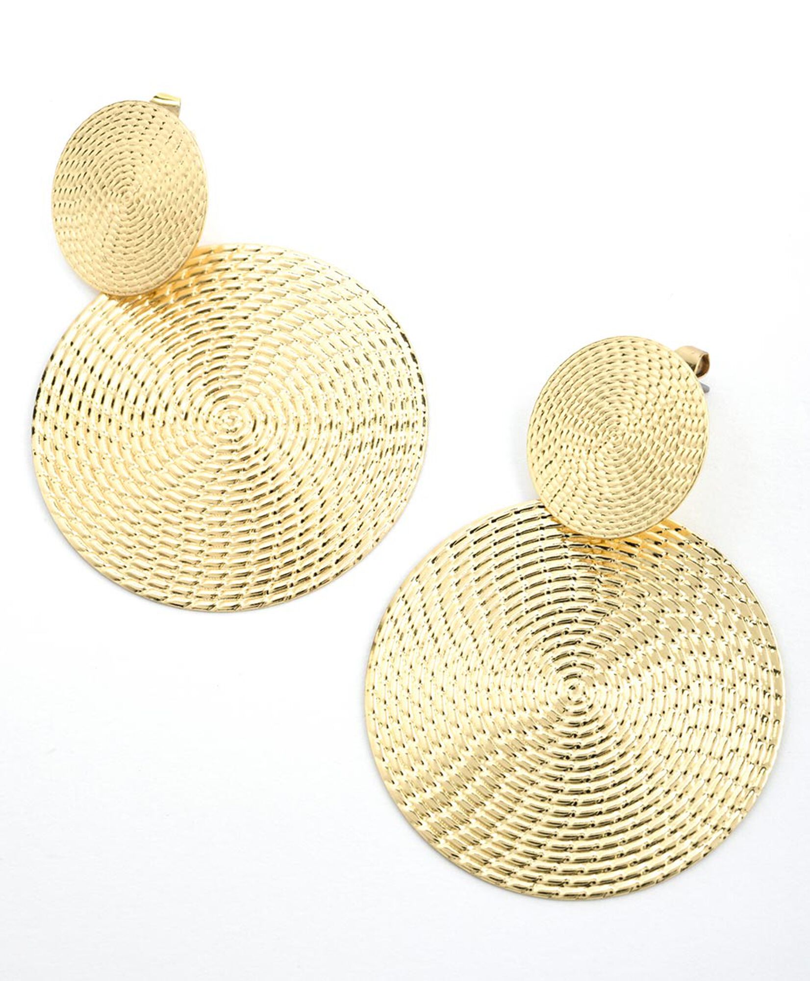 Aros mujer redondos dorados Aros mujer redondos dorados