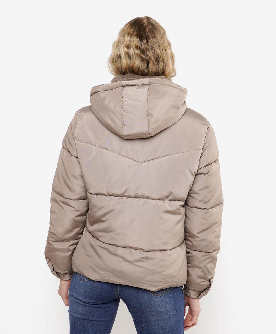 Parka mujer cuello pelos