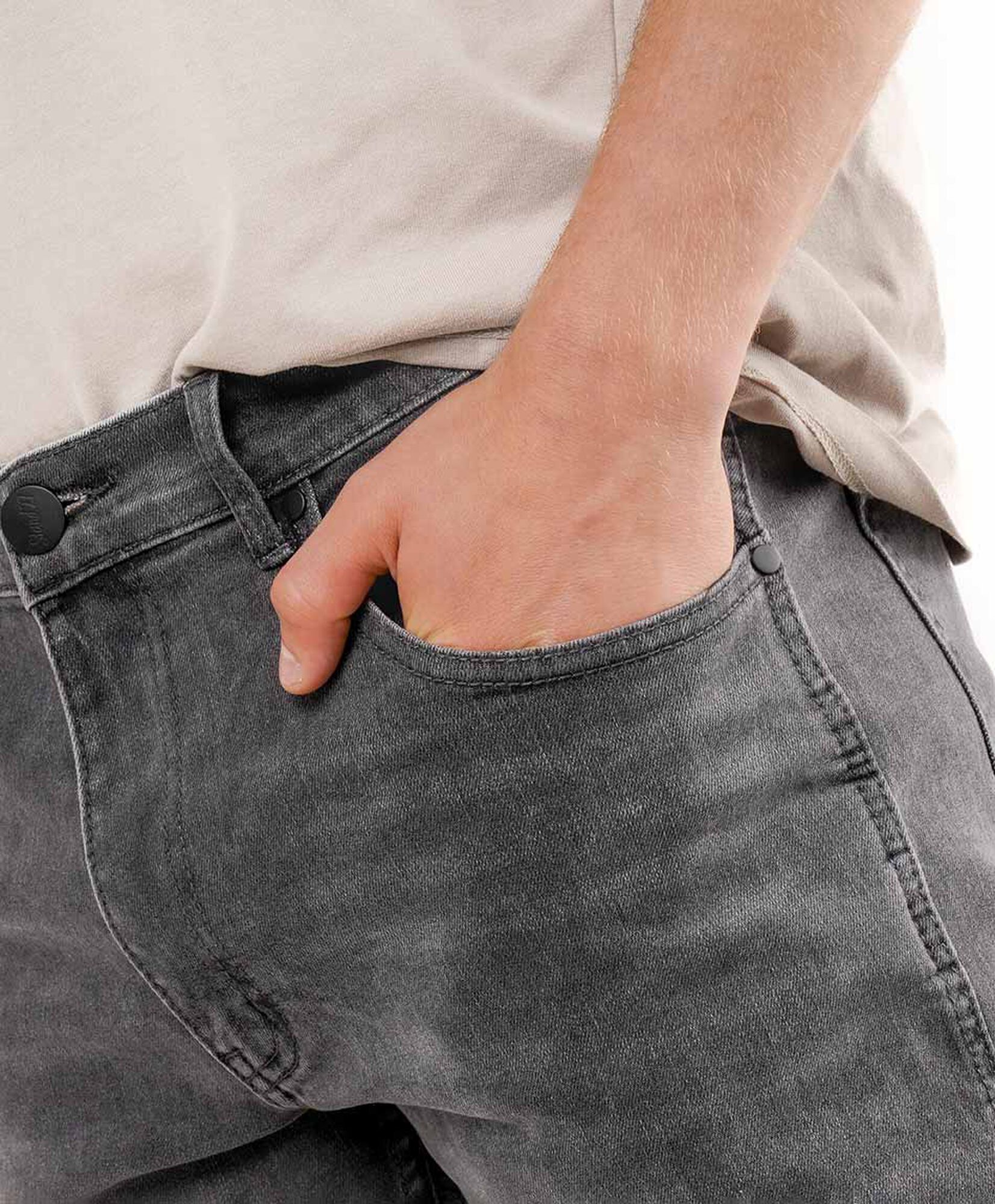Jeans hombre gris casual Jeans hombre gris casual