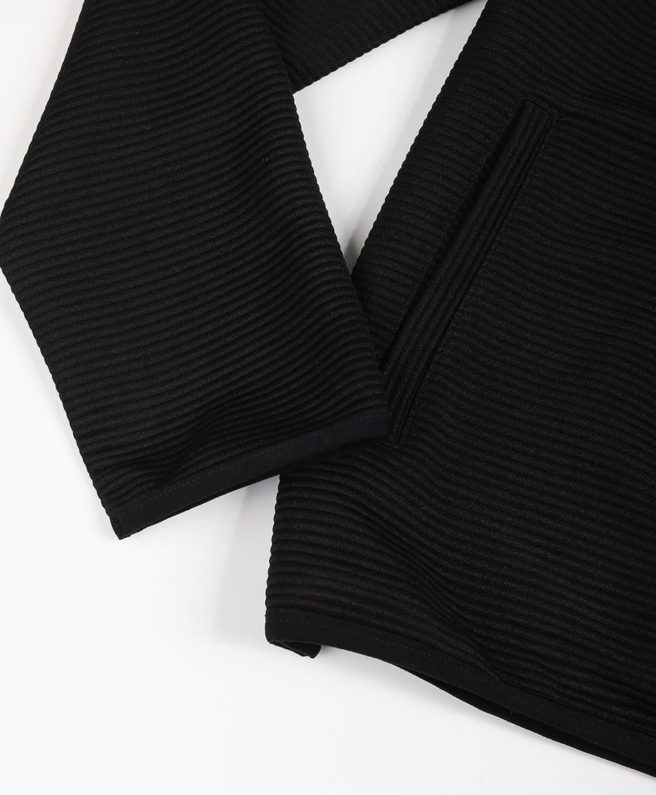 Chaqueta hombre cierre completo negro