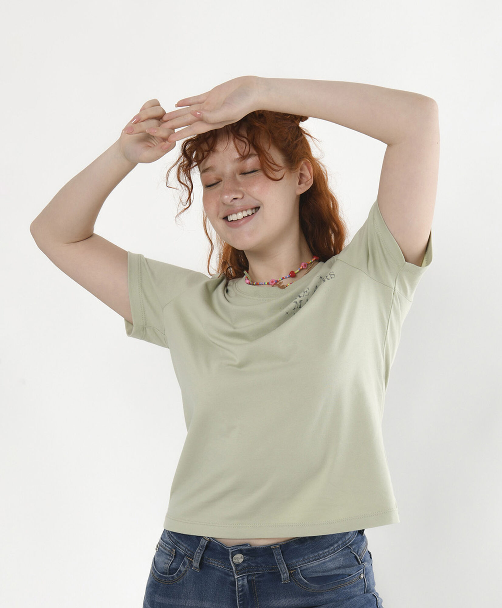 Polera mujer doble estampado Polera mujer doble estampado