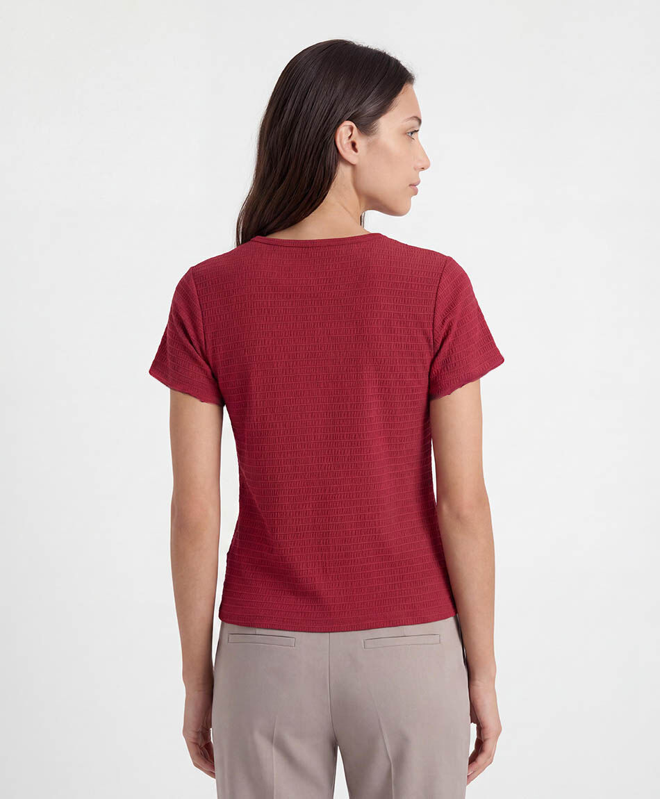 Polera mujer texturizada