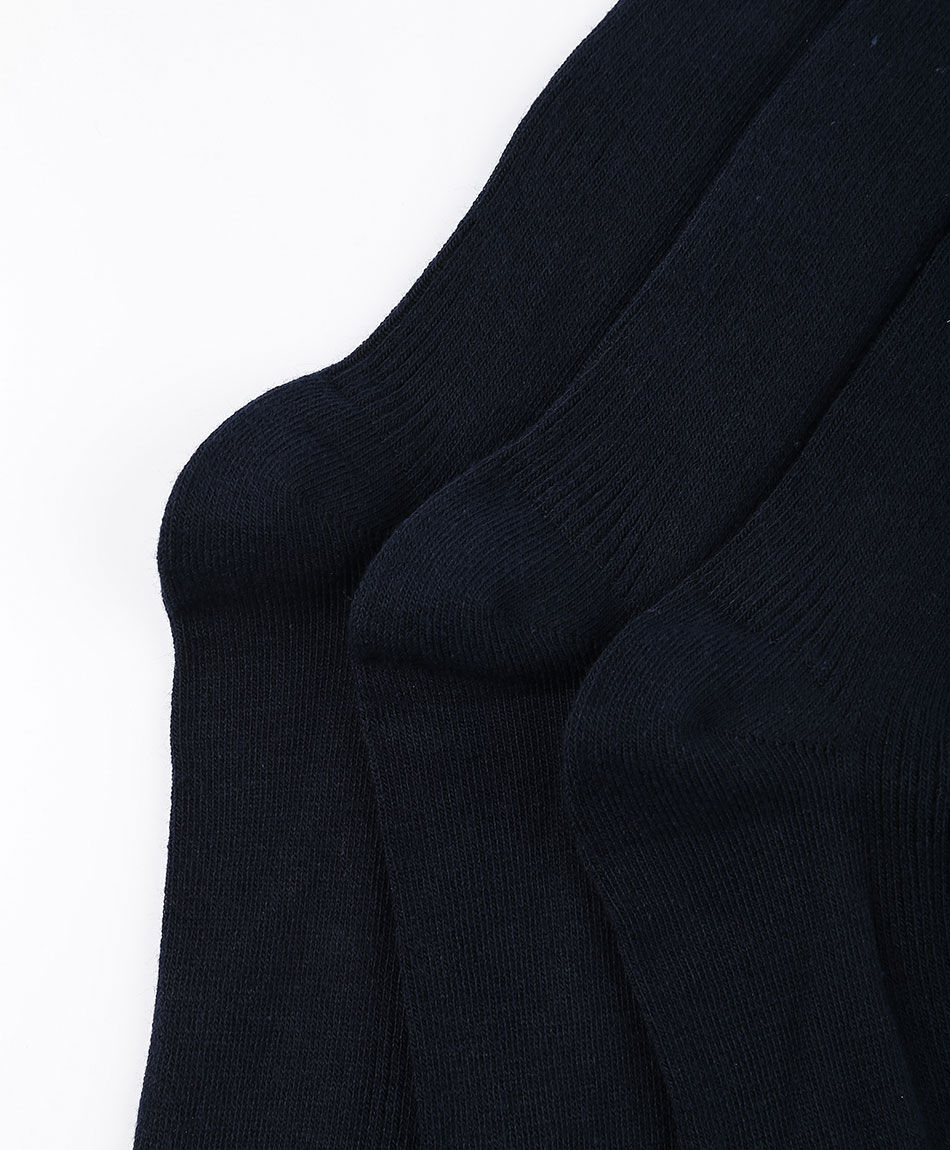 Pack 3 calcetines escolar azul navy
