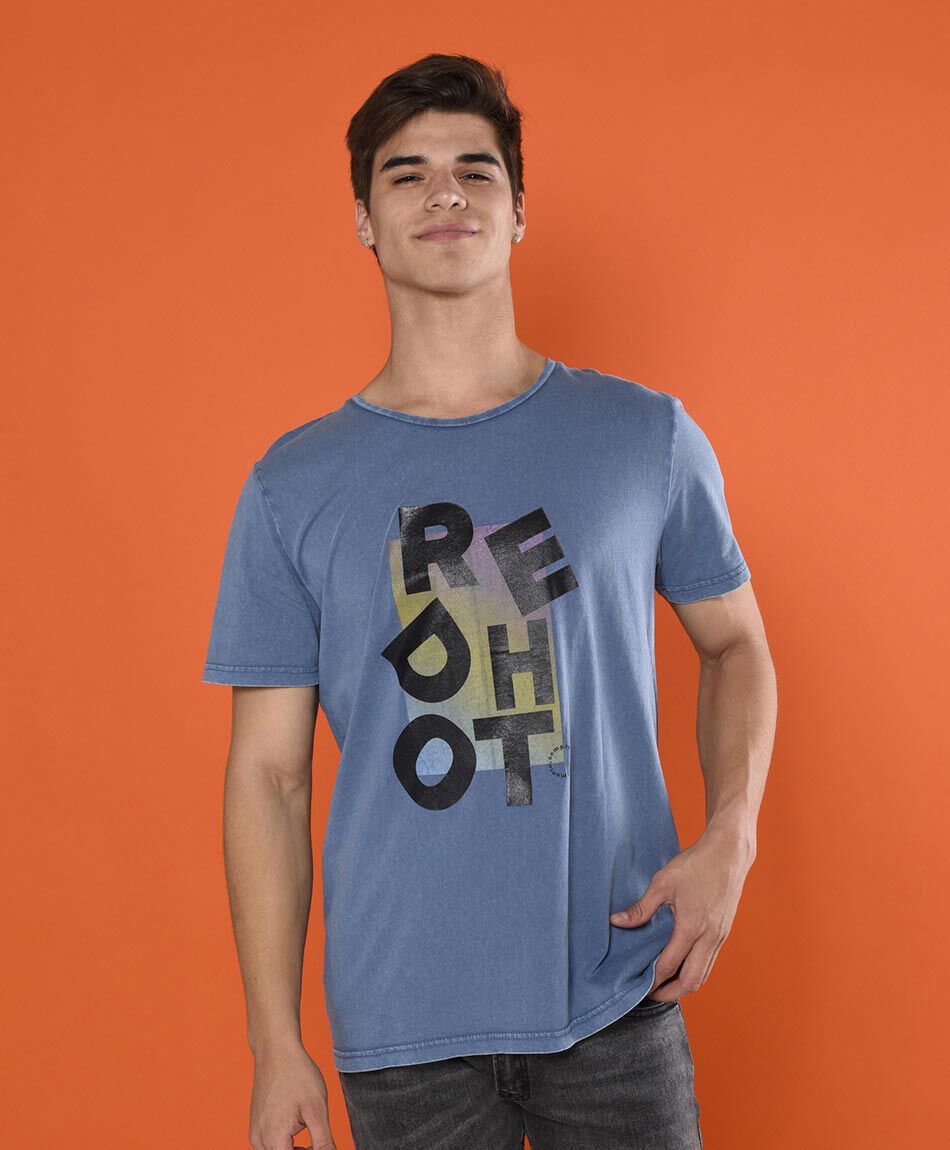 Polera manga corta cuello redondo