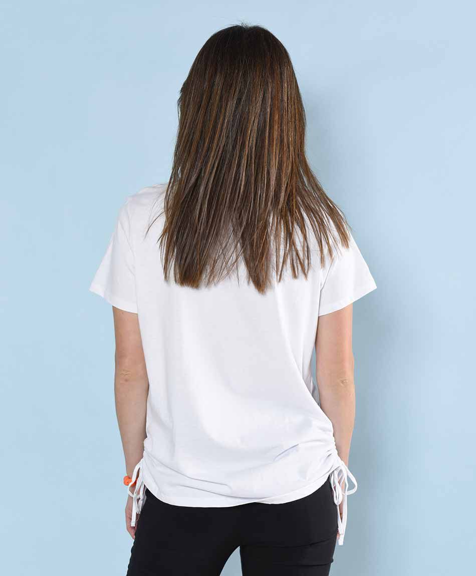 Polera manga corta cuello redondo