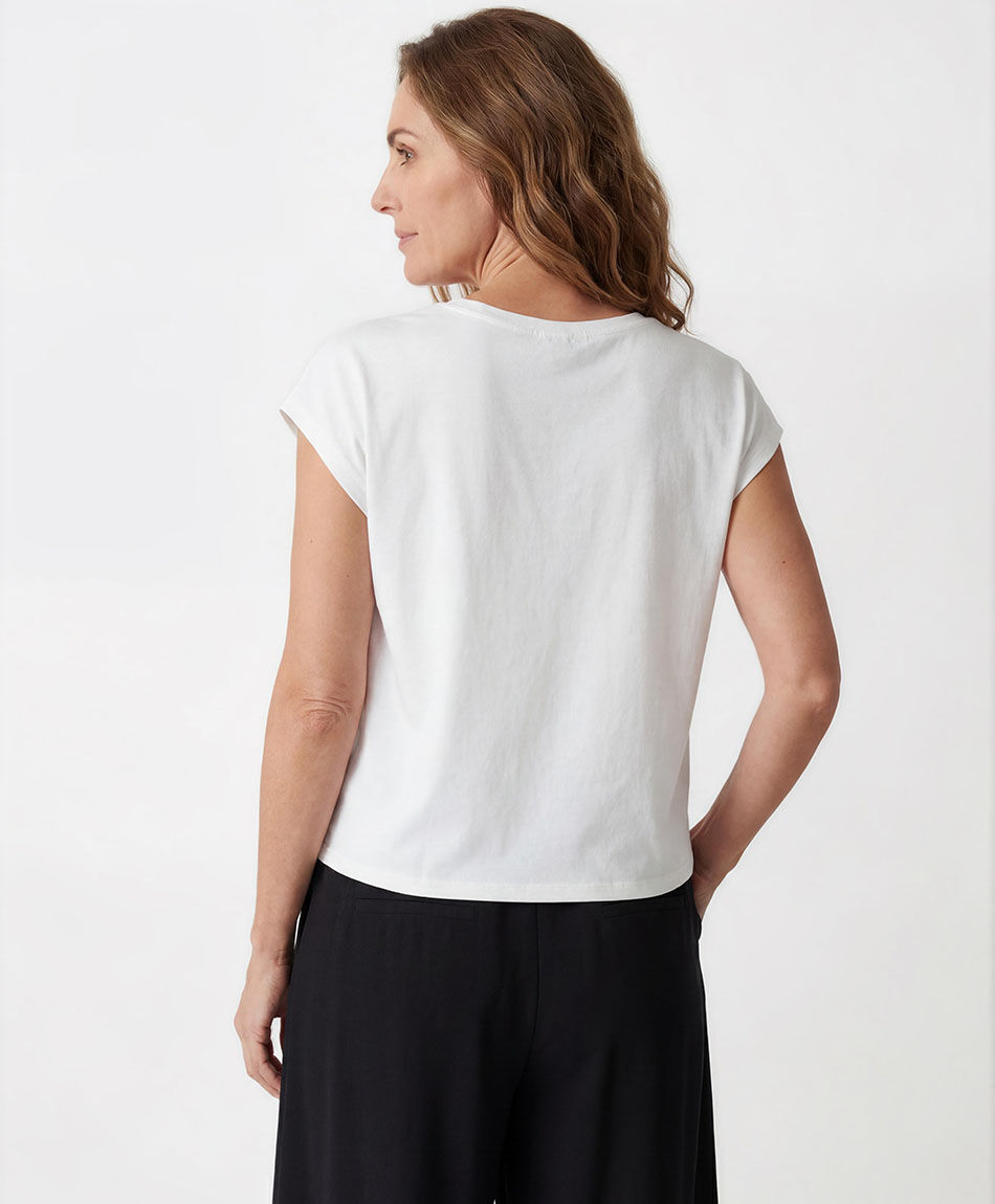 Polera mujer top bordado