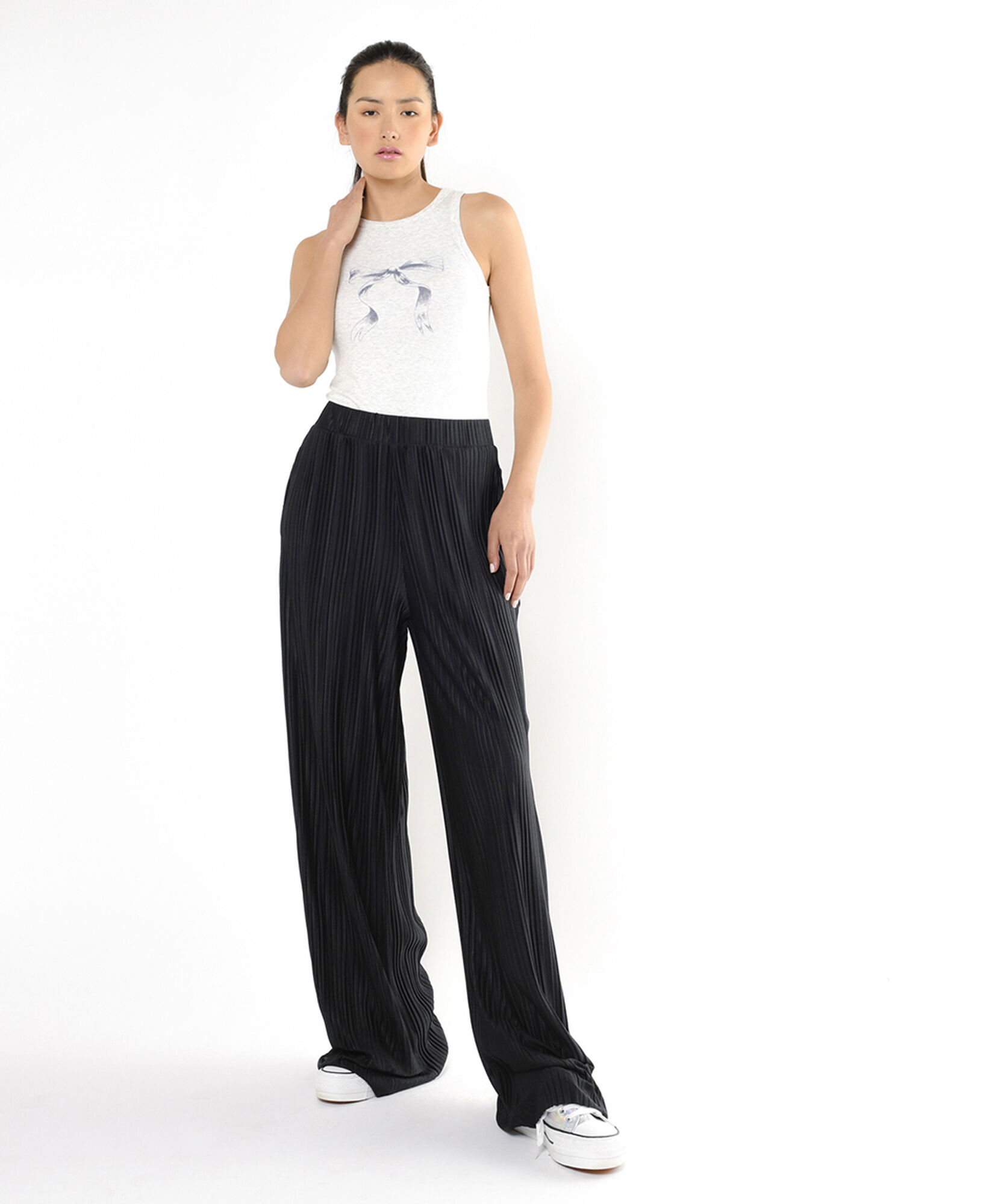 Pantalón mujer plisado wide Pantalón mujer plisado wide