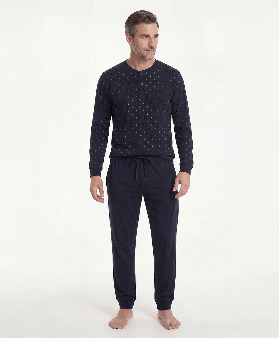 Pijama hombre puntos colores