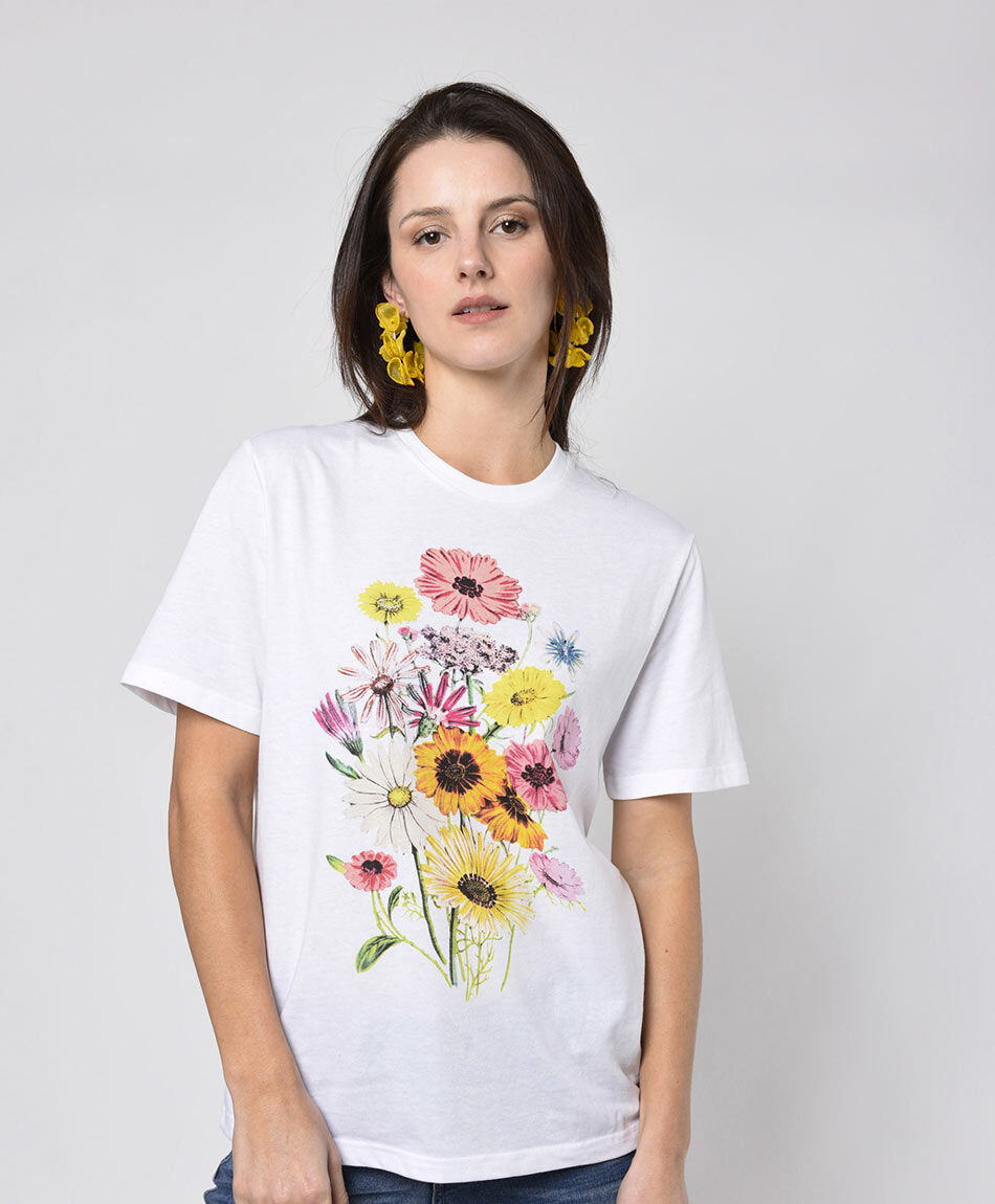 Polera mujer flores
