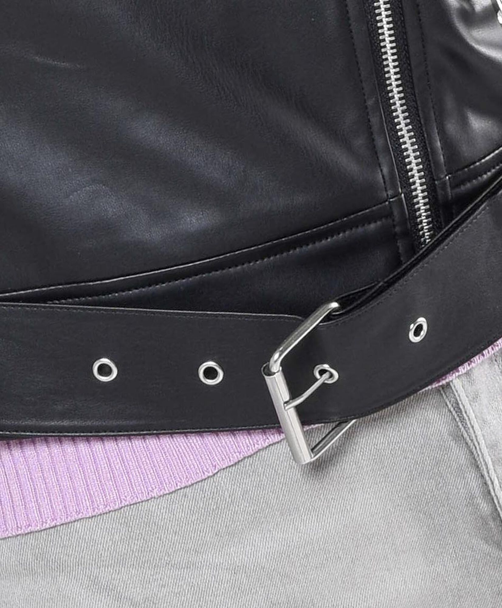Chaqueta mujer cuerina cierres Chaqueta mujer cuerina cierres