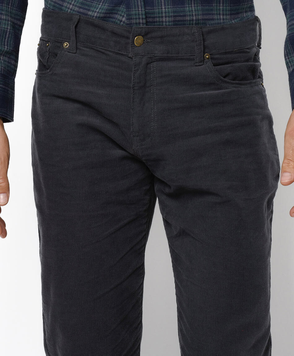 Pantal&oacute;n hombre corderoy gris