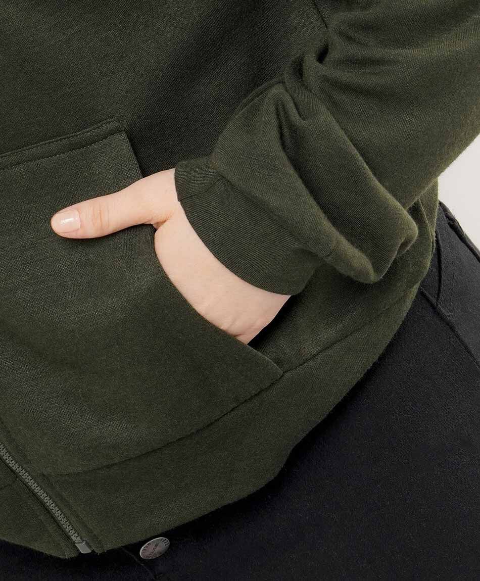 Poler&oacute;n mujer con cierre green