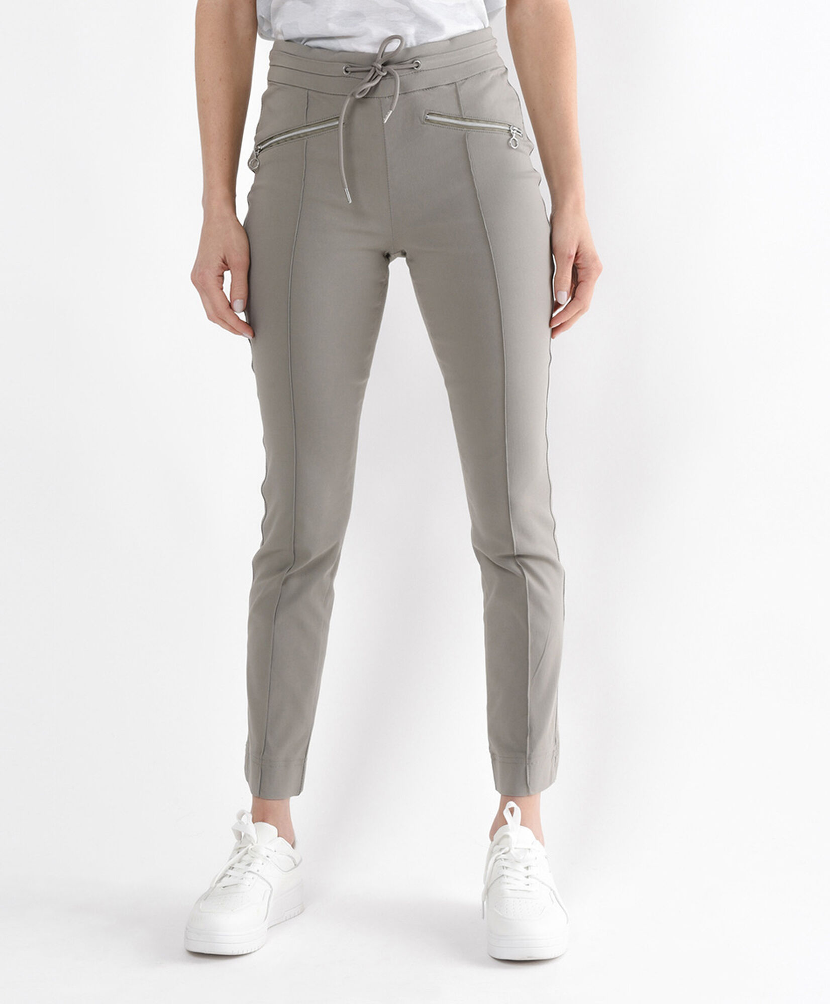 Pantalón mujer semi formal cordón slim fit Pantalón mujer semi formal cordón slim fit