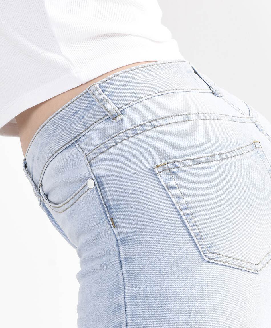 Jeans mujer tobillos print skinny fit