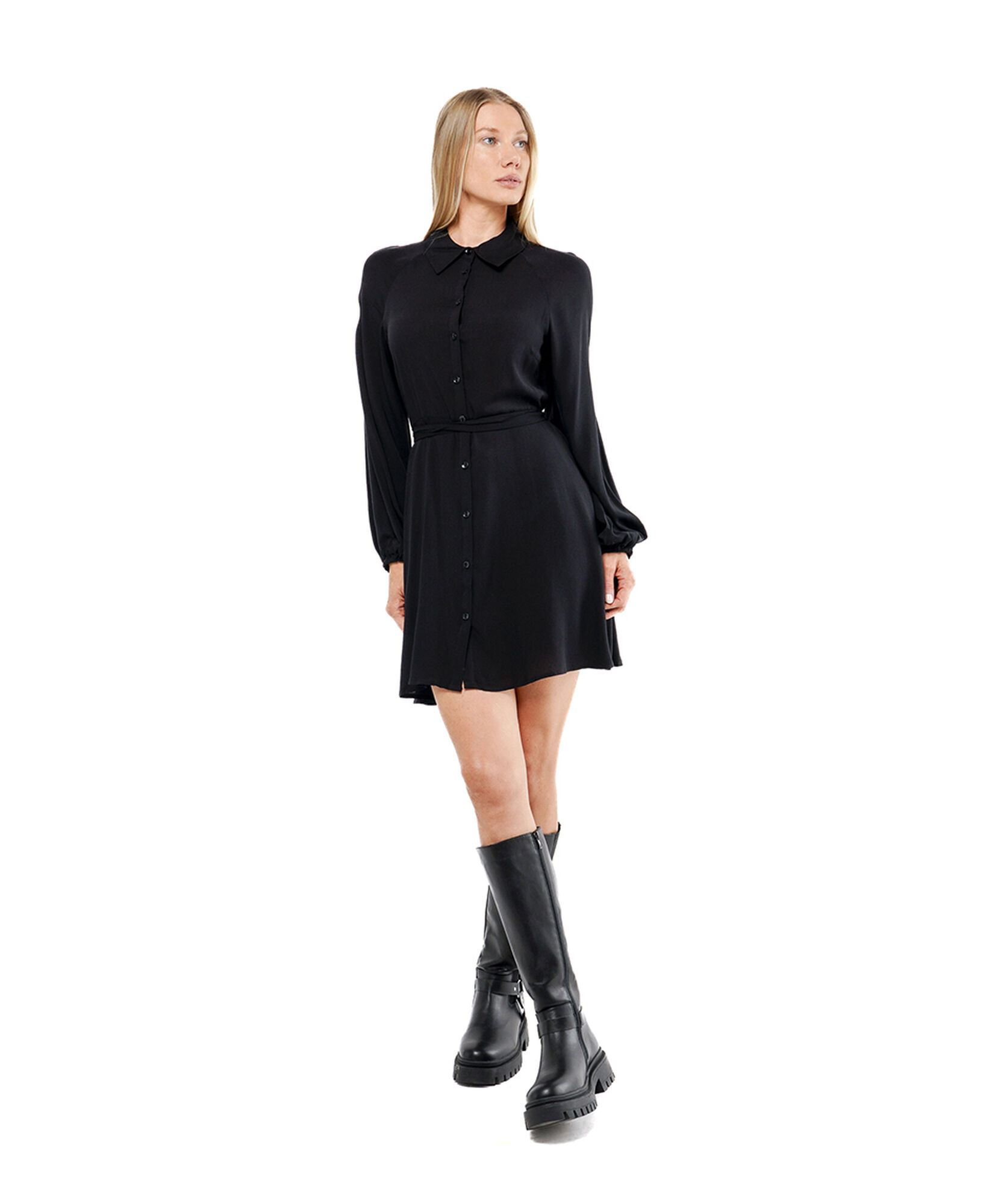 Vestido mujer camisero negro Vestido mujer camisero negro