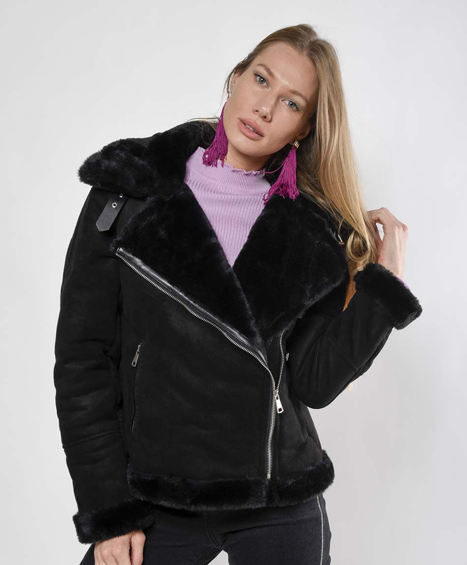 Chaqueta mujer velvet cruzada