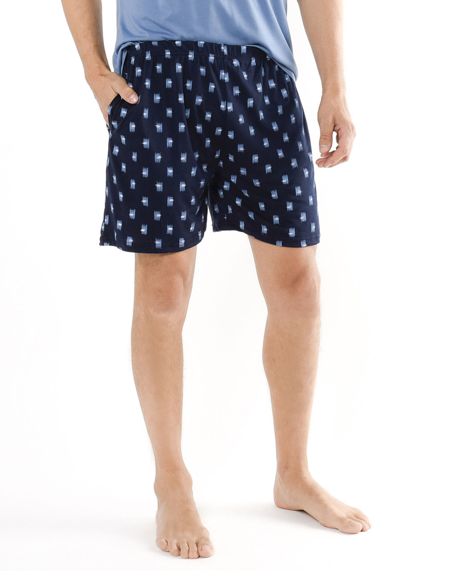 Pijama hombre azul botones Pijama hombre azul botones