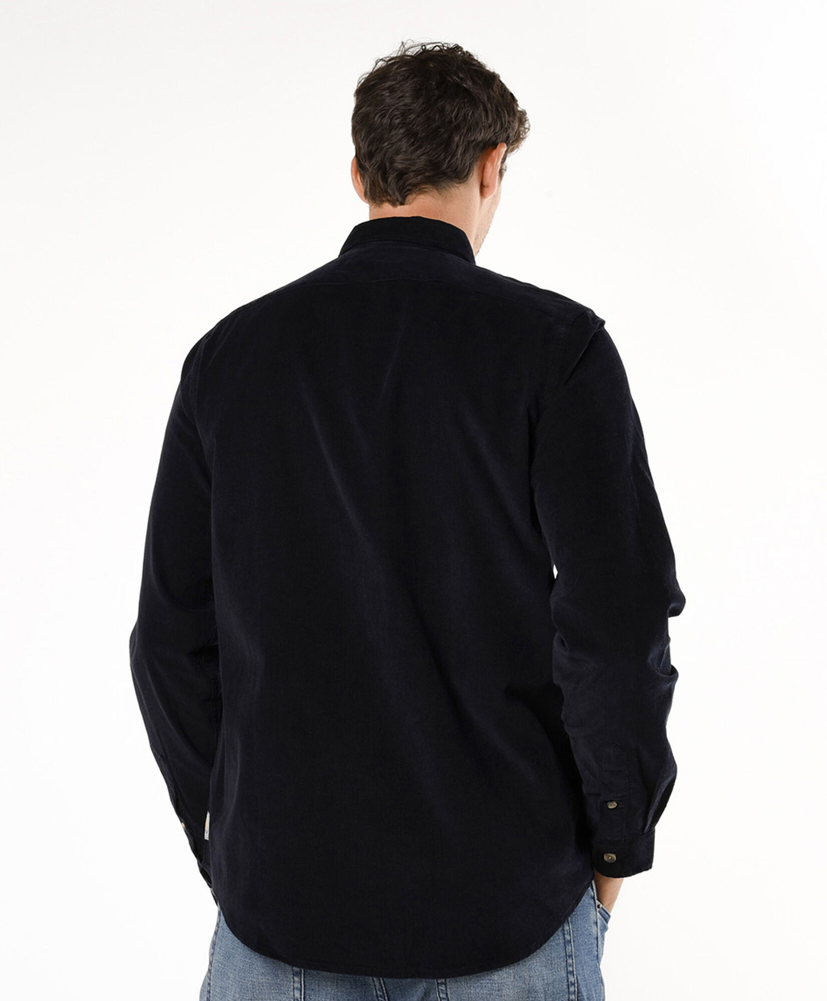 Camisa hombre corderoy negra Camisa hombre corderoy negra