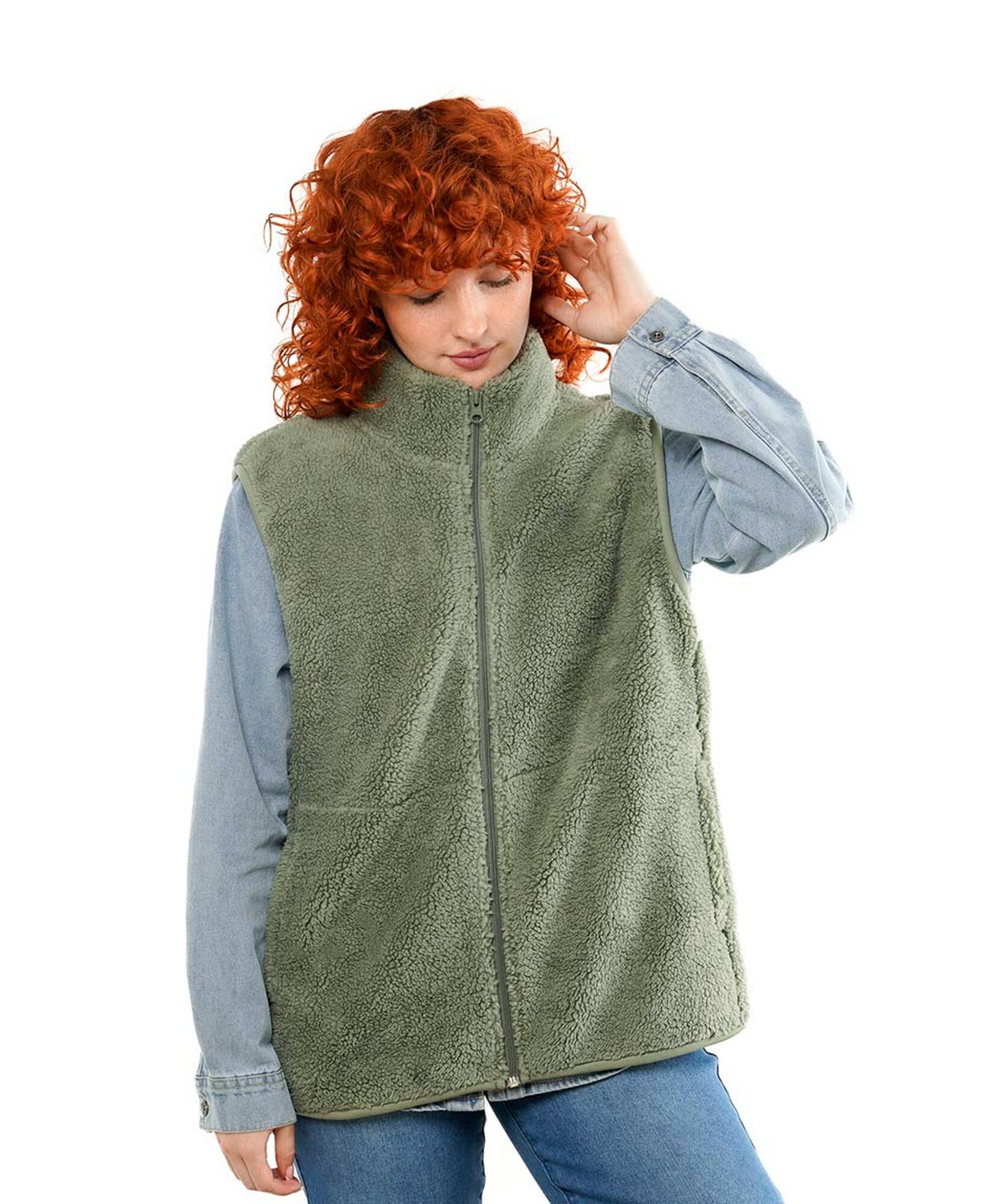 Polar mujer chiporro vest sin mangas Polar mujer chiporro vest sin mangas