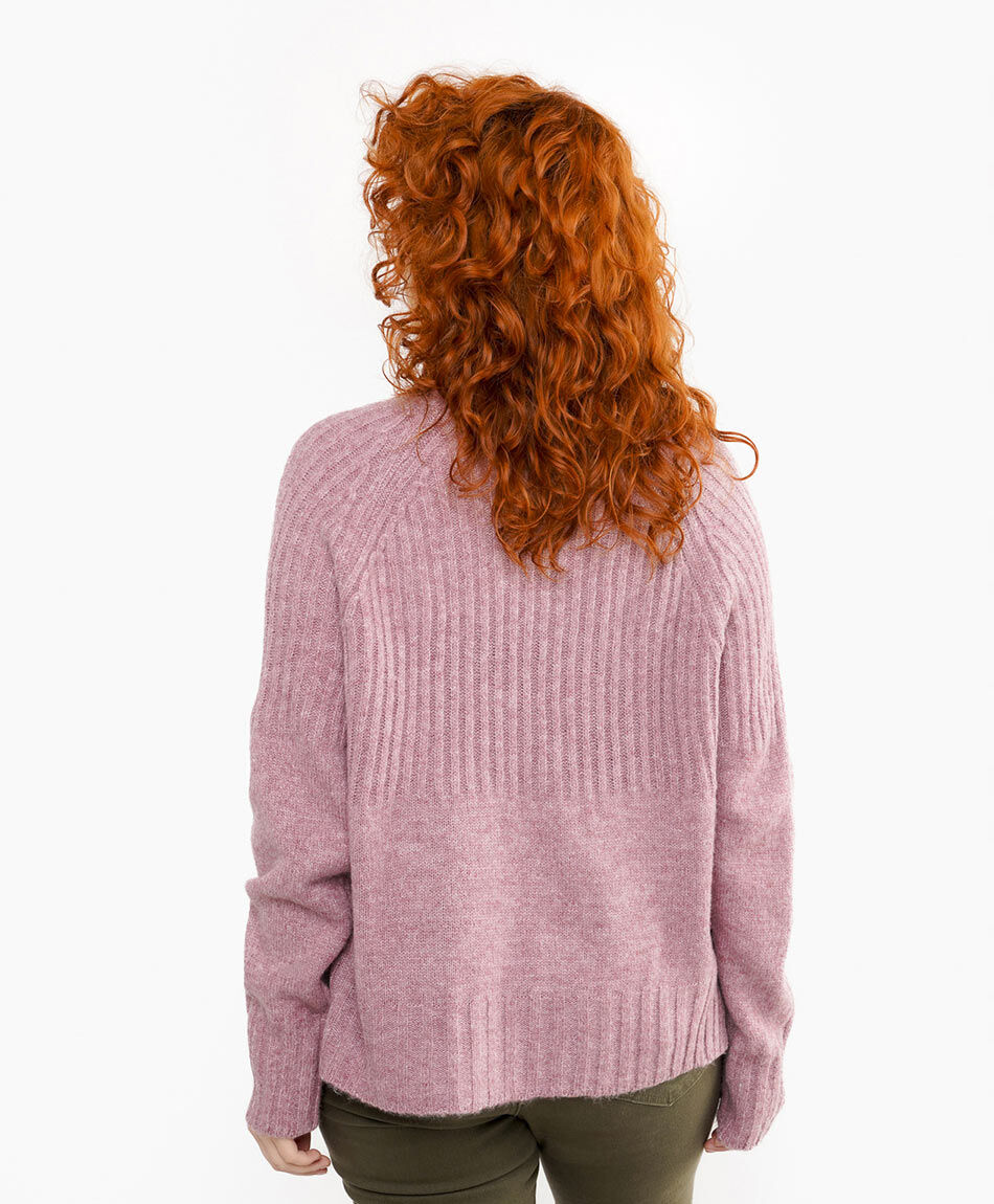 Sweater mujer l&iacute;neas pink