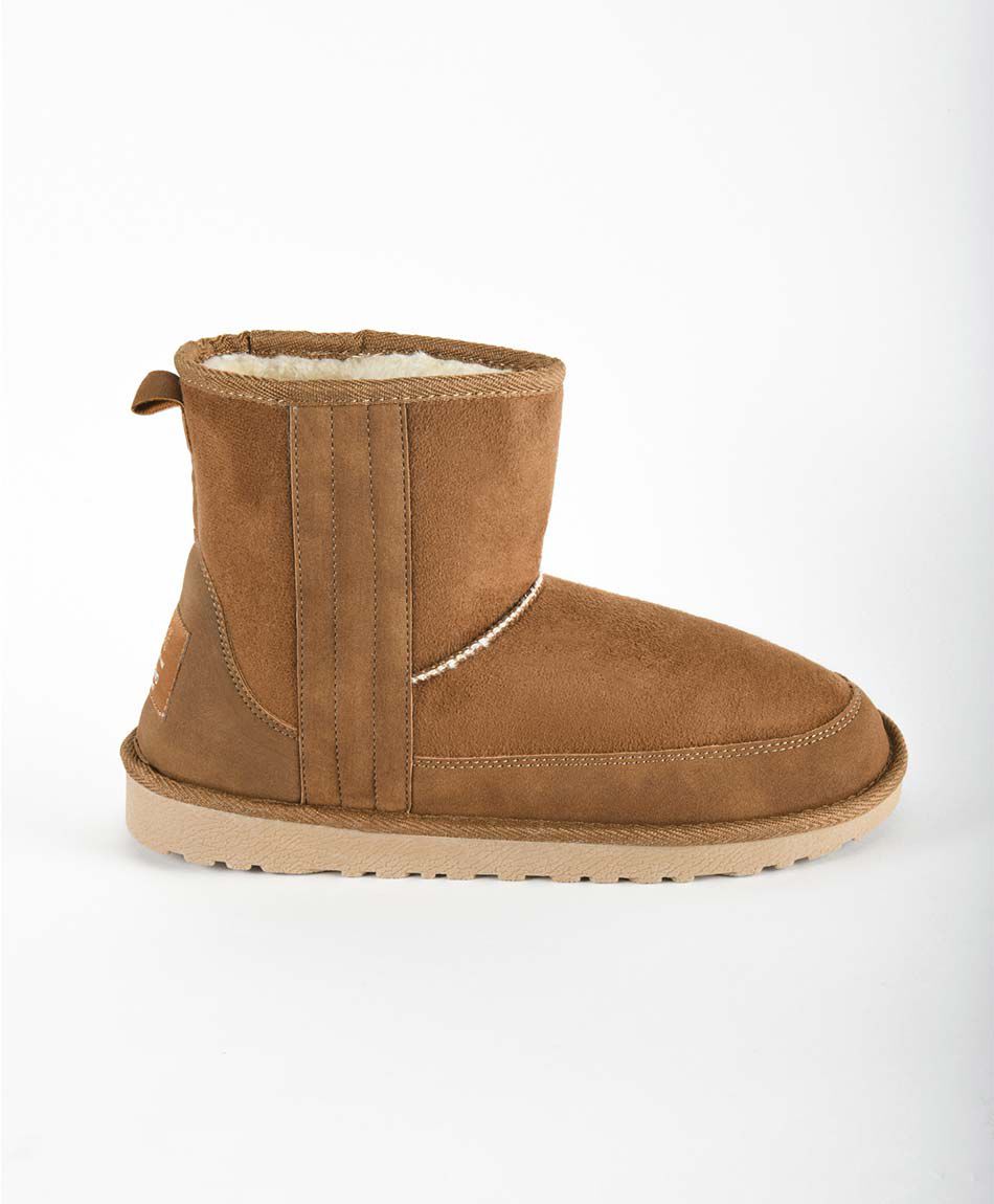 Bota mujer gamuza costuras