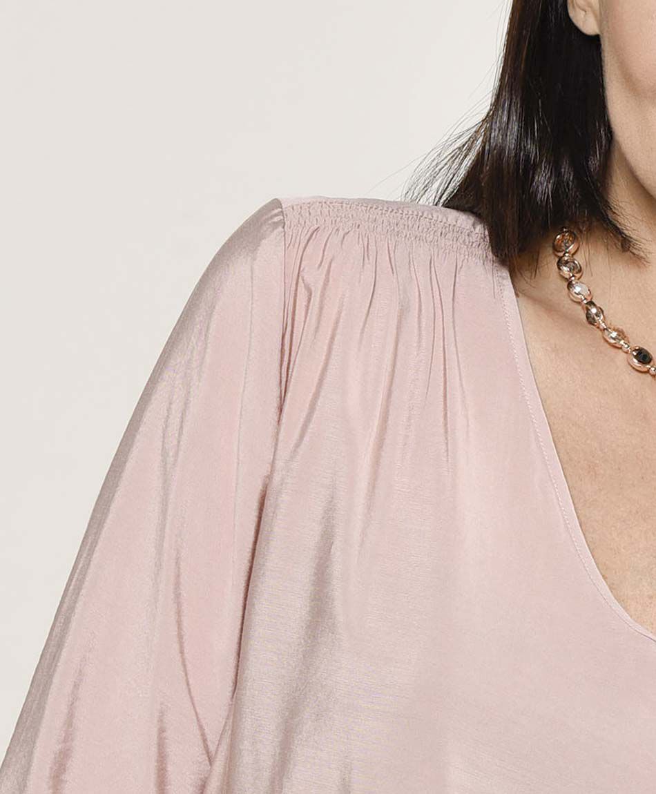 Blusa mujer hombros elasticados