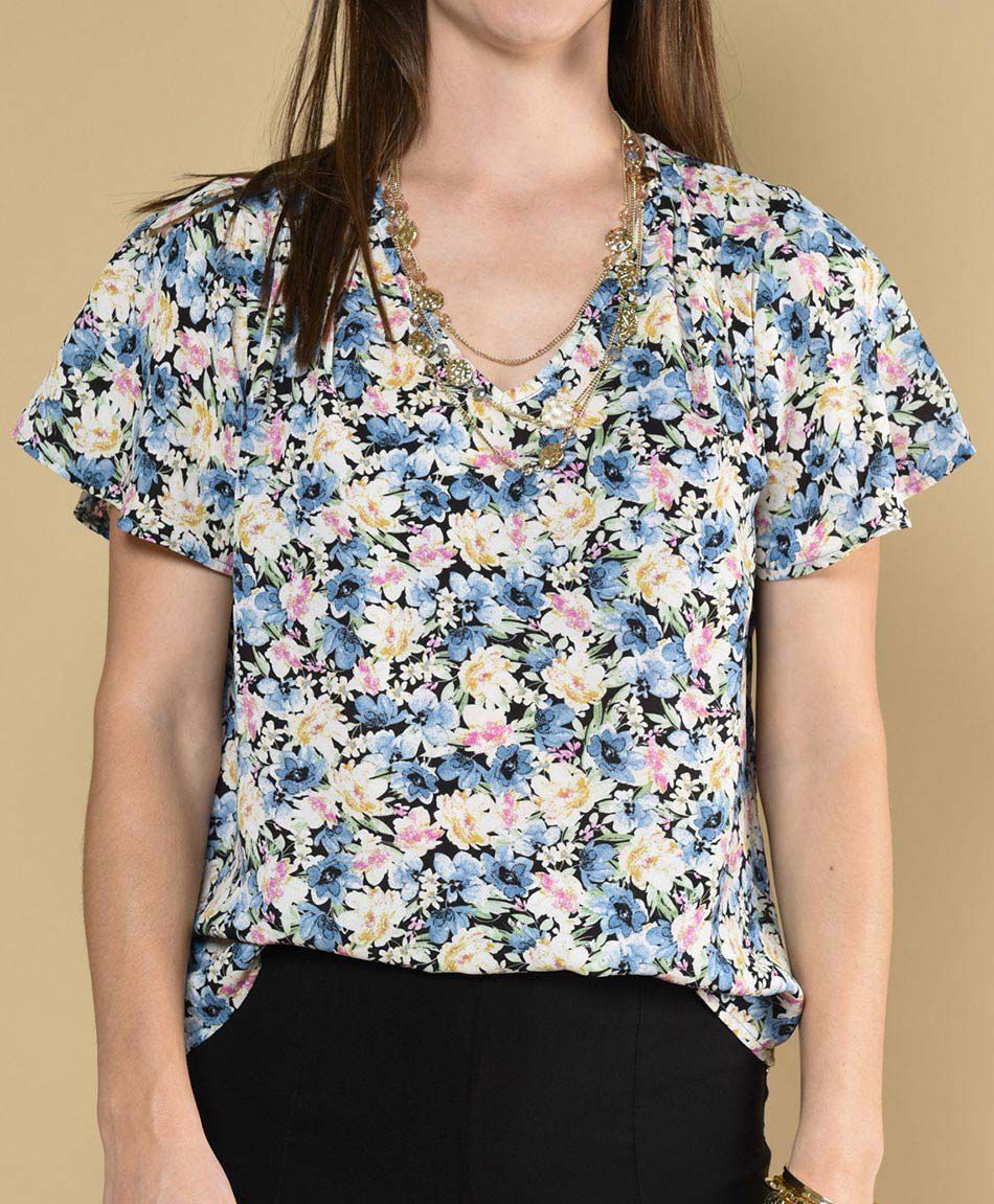 Blusa oversize manga corta