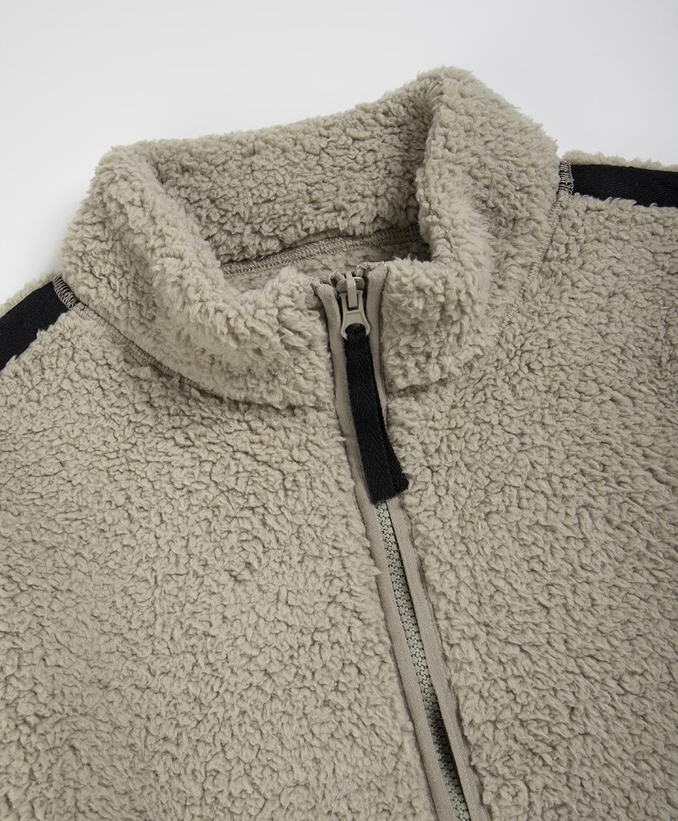 Poler&oacute;n ni&ntilde;o sherpas beige