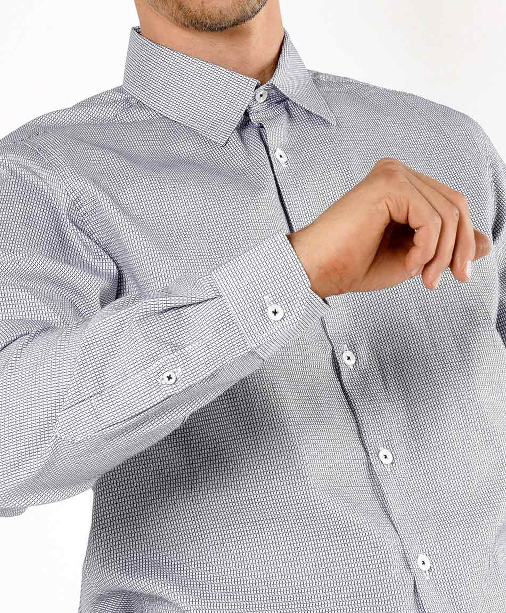 Camisa hombre cuadritos gris Camisa hombre cuadritos gris