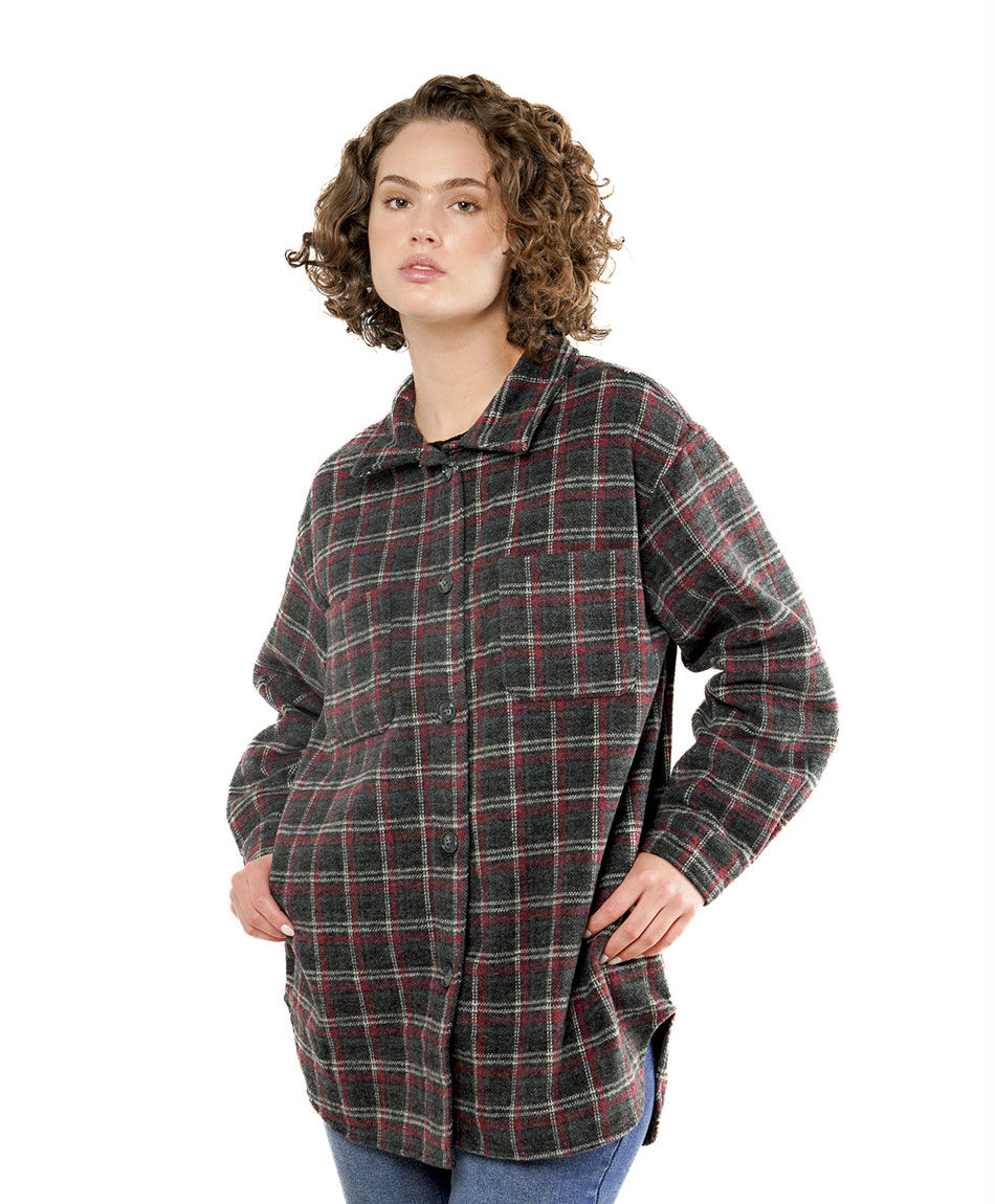 Chaqueta mujer leñadora larga