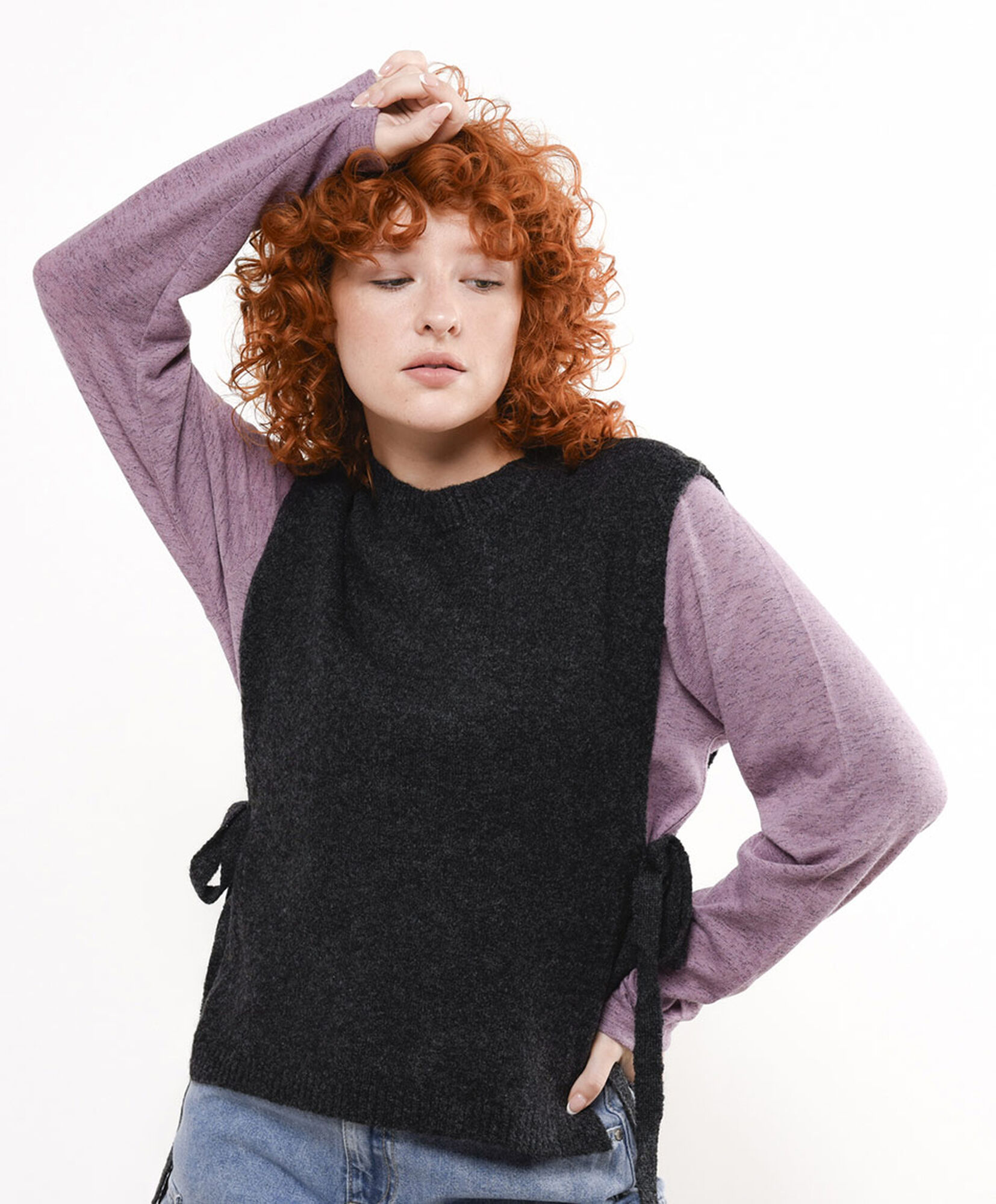 Tejido mujer estilo pinny Tejido mujer estilo pinny