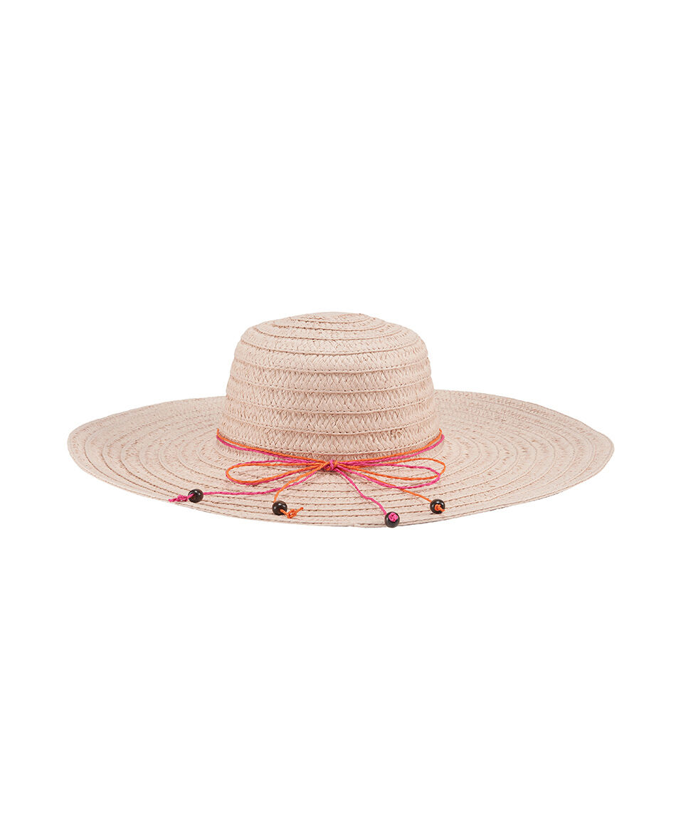 Sombrero mujer cinta mostacillas