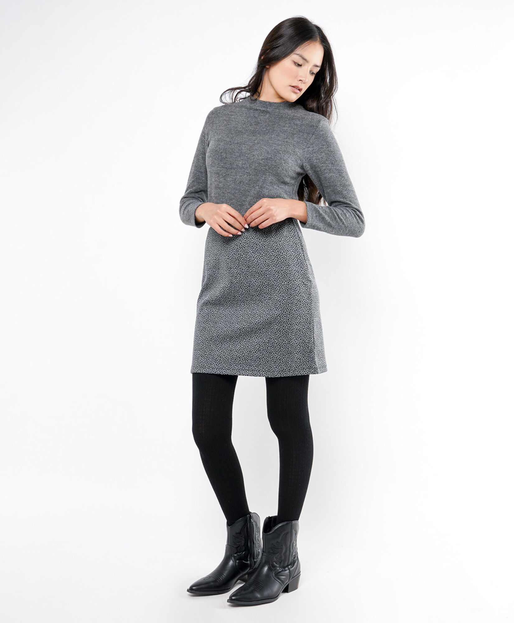 Falda mujer animal print gris Falda mujer animal print gris