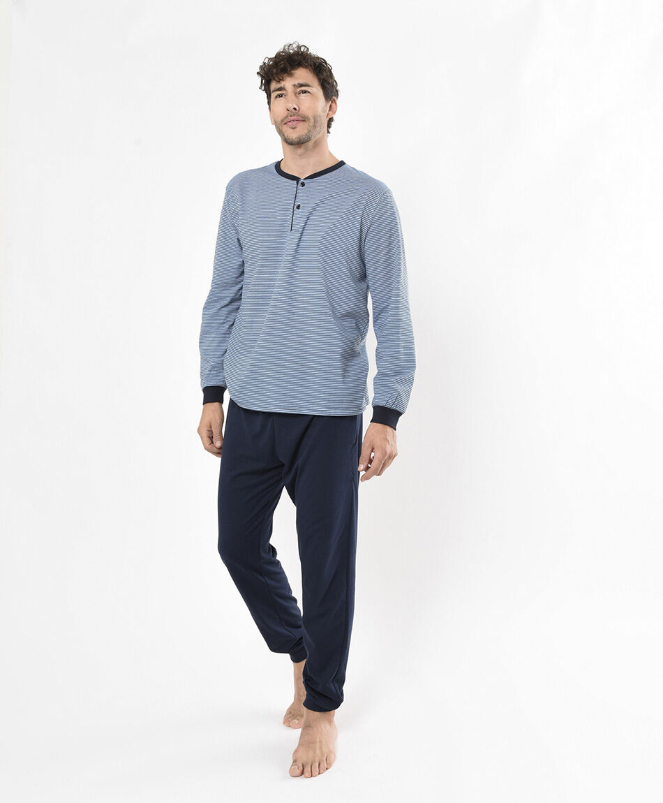 Pijama hombre l&iacute;neas 2 piezas