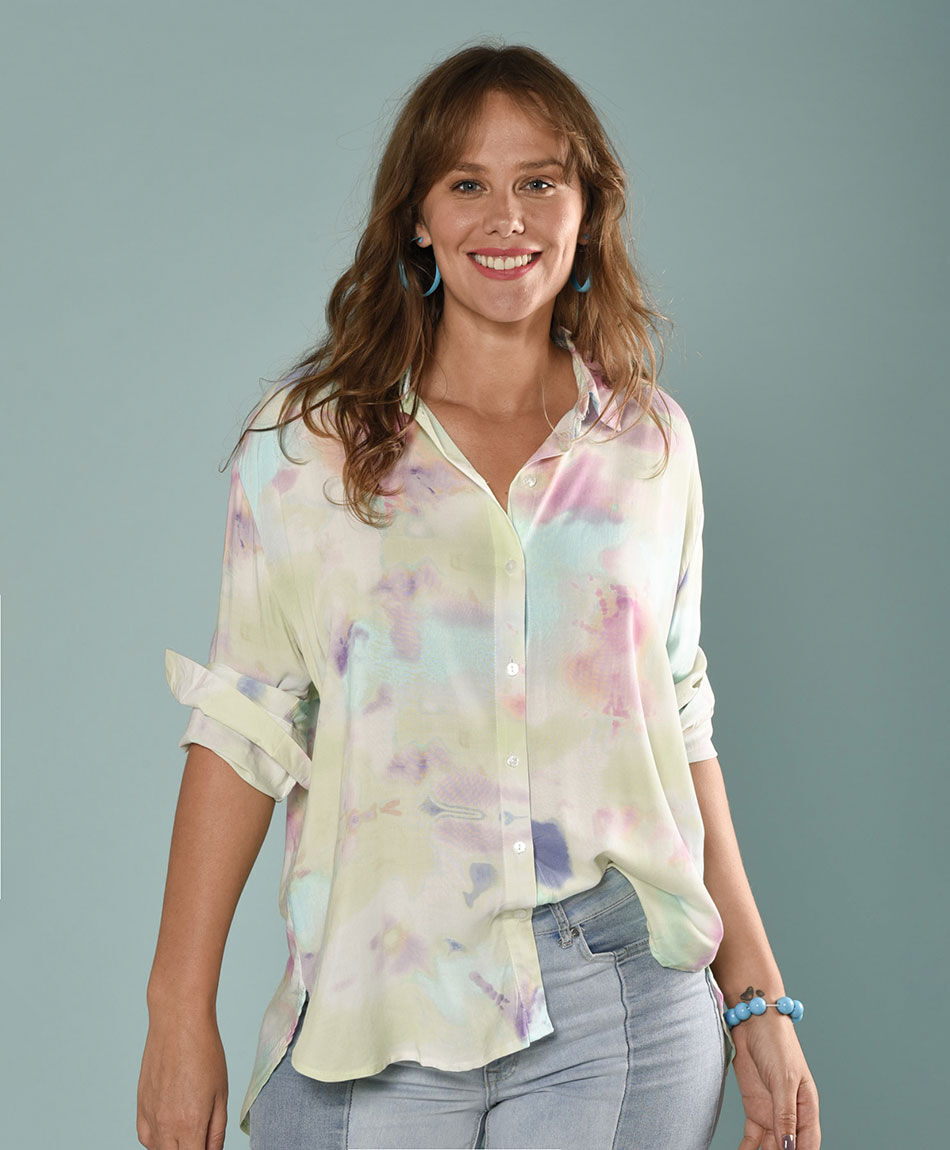 Blusa over tie dye