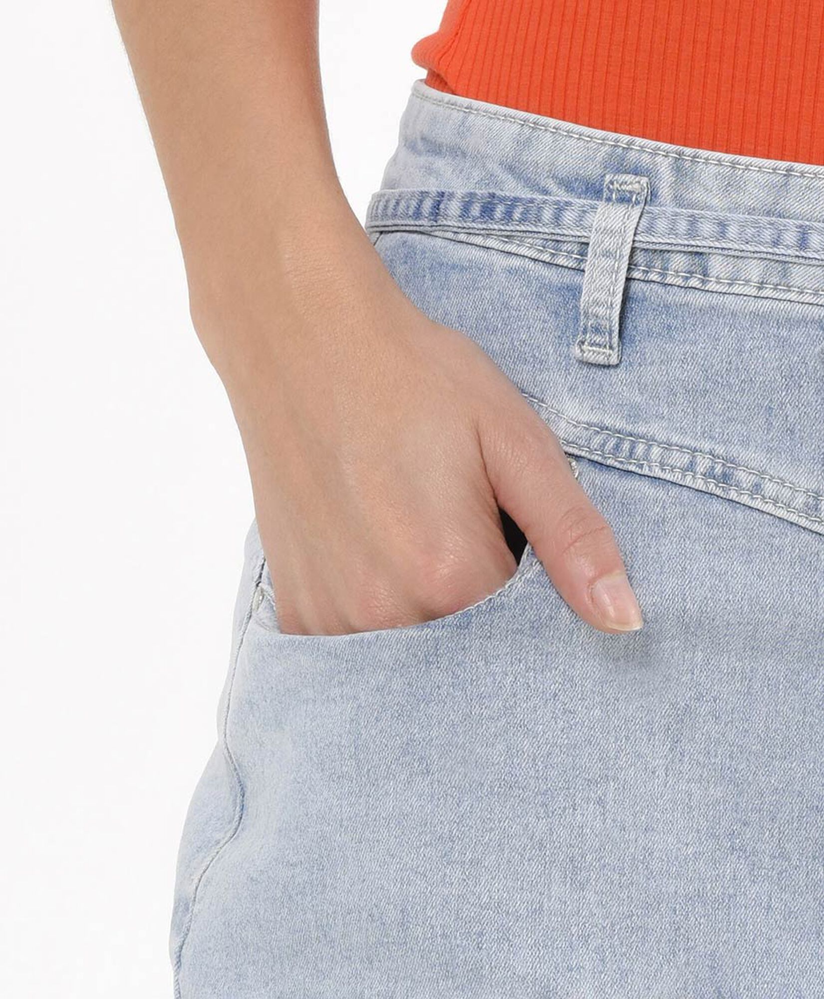 Mini falda mujer denim lazo Mini falda mujer denim lazo