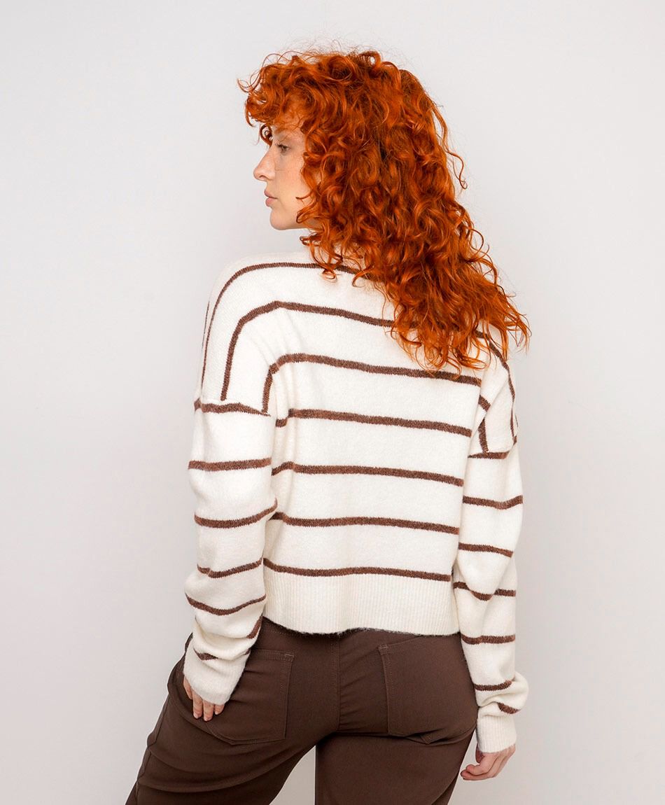Sweater mujer lineas horizontales