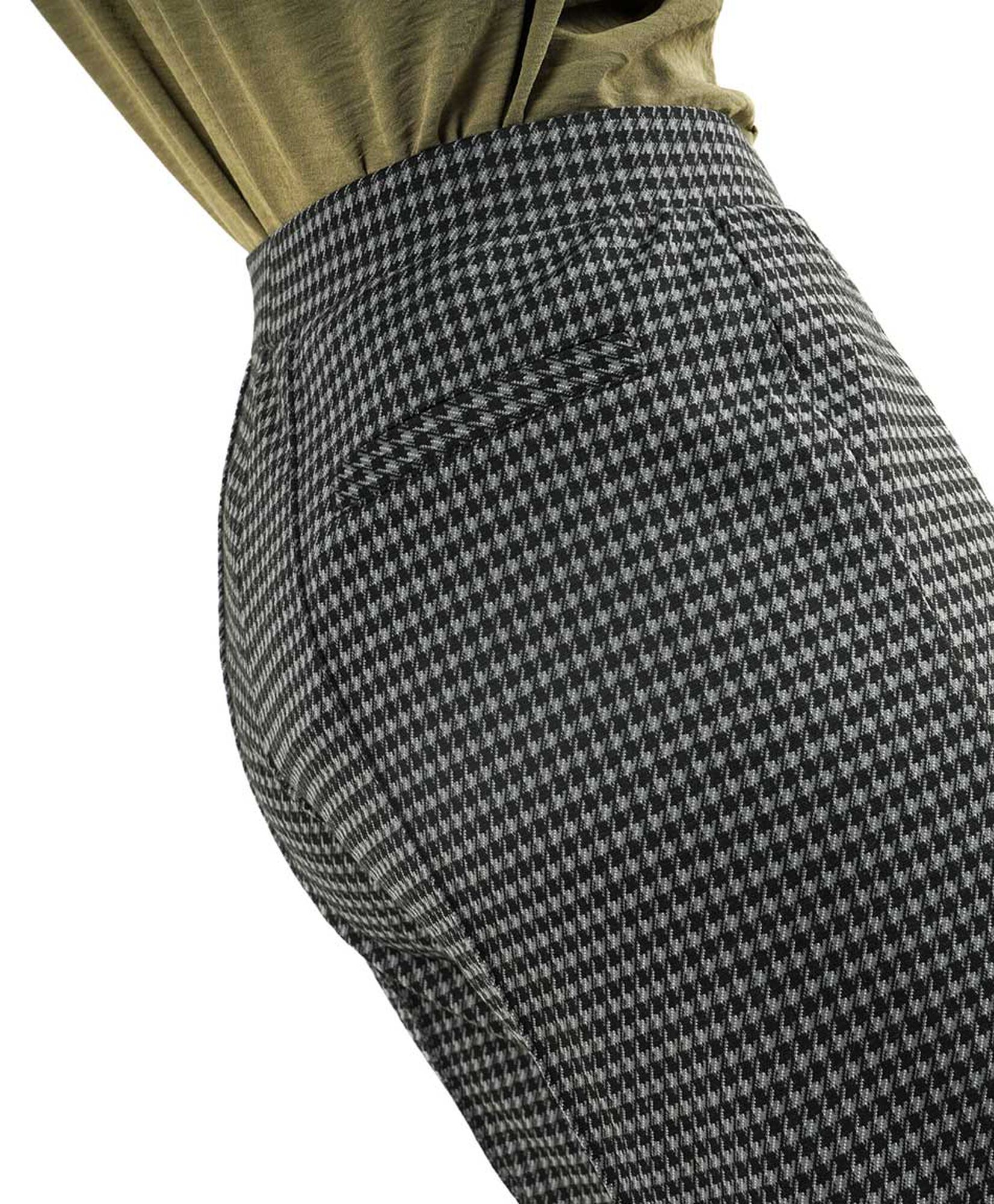 Pantalón mujer pied de poule comfy wide Pantalón mujer pied de poule comfy wide